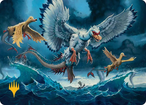 Sunderflock Art Card (Gold-Stamped Planeswalker Symbol) [Lorwyn Eclipsed Art Series] - The Mythic Store | 24h Order Processing