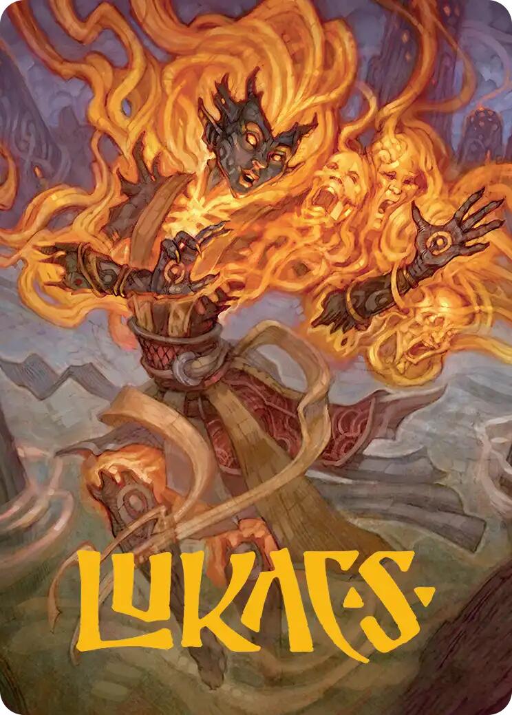 Ashling, Rekindled Art Card (33/54) (Gold-Stamped Signature) [Lorwyn Eclipsed Art Series] - The Mythic Store | 24h Order Processing