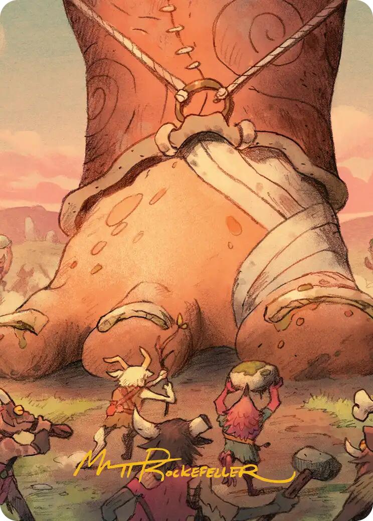 Meek Attack Art Card (Gold-Stamped Signature) [Lorwyn Eclipsed Art Series] - The Mythic Store | 24h Order Processing