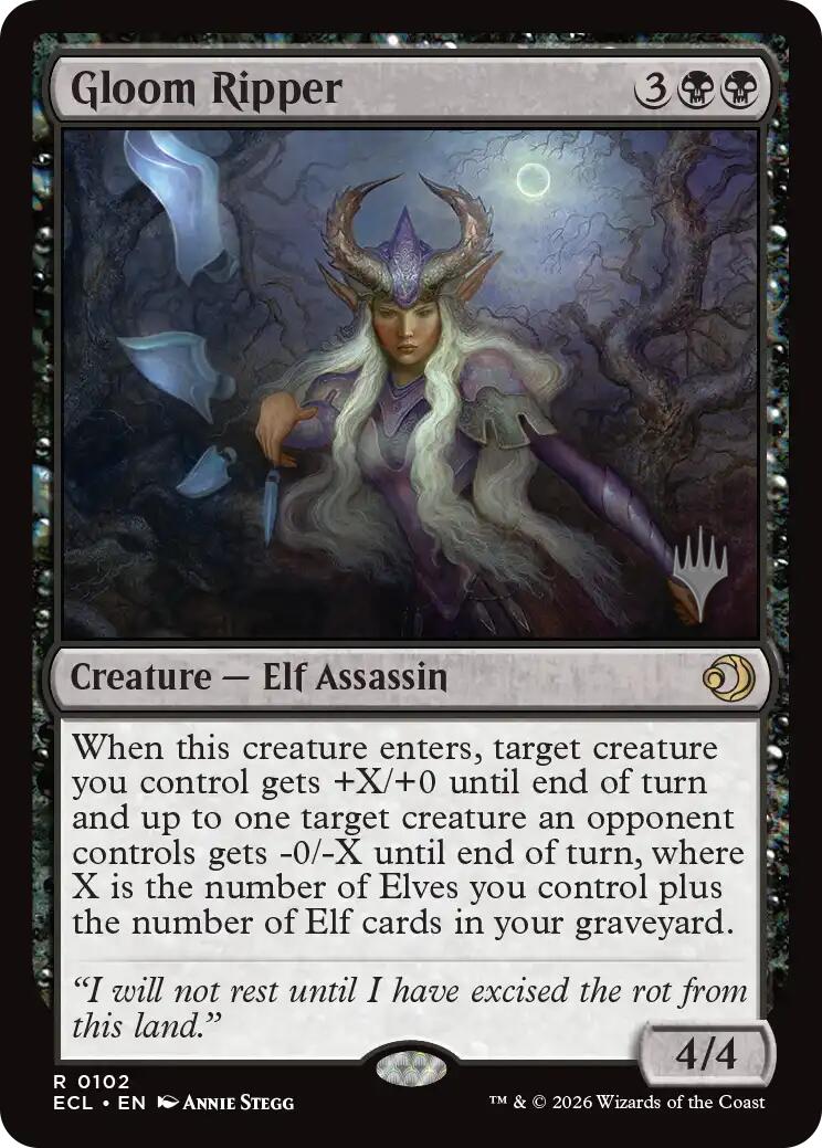 Gloom Ripper [Lorwyn Eclipsed Promos]