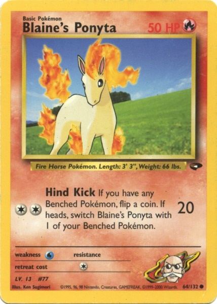 Blaine's Ponyta (64/132) [Gym Challenge Unlimited] - The Mythic Store | 24h Order Processing