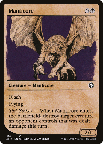 Manticore (Showcase) [Dungeons & Dragons: Adventures in the Forgotten Realms] - The Mythic Store | 24h Order Processing