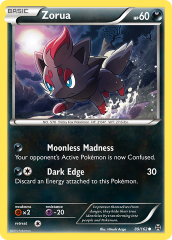 Zorua (89/162) [XY: BREAKthrough] - The Mythic Store | 24h Order Processing