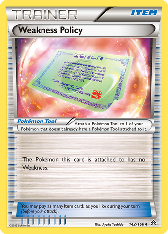 Weakness Policy (142/160) [XY: Primal Clash] - The Mythic Store | 24h Order Processing