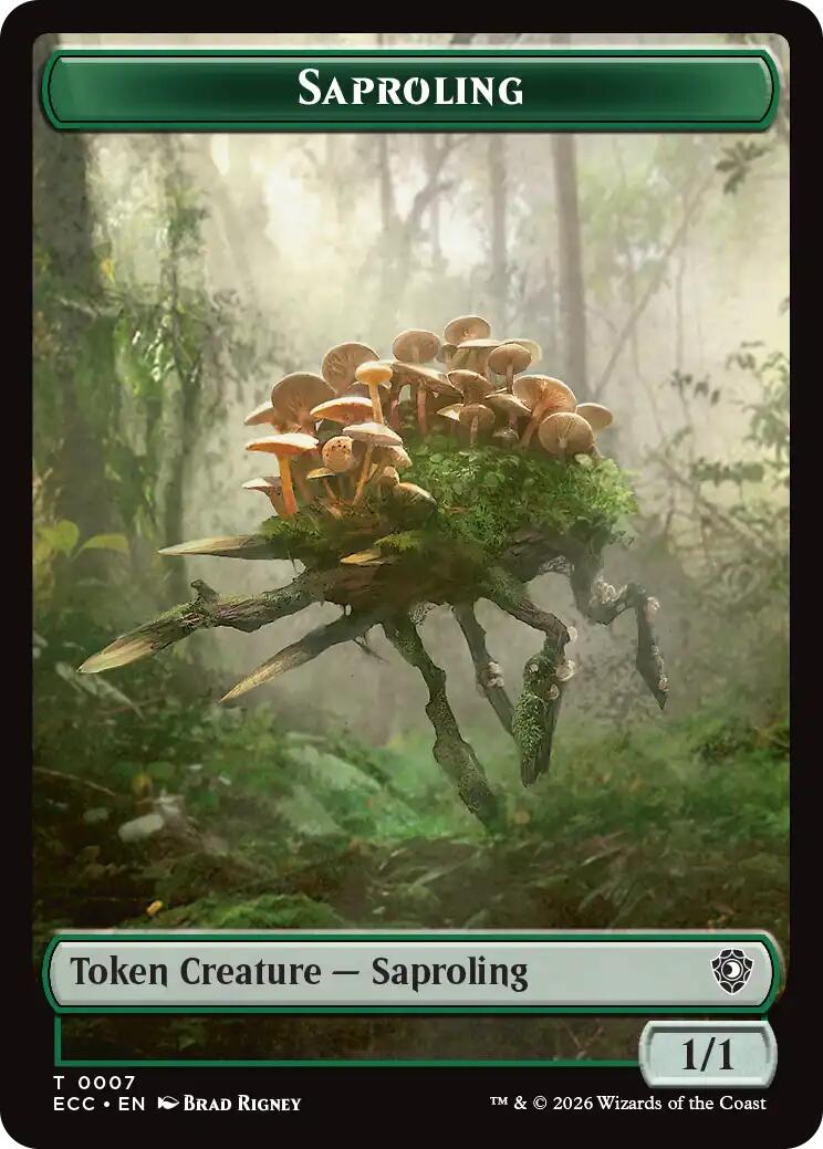 Saproling // The Monarch Double-Sided Token [Lorwyn Eclipsed Tokens] - The Mythic Store | 24h Order Processing