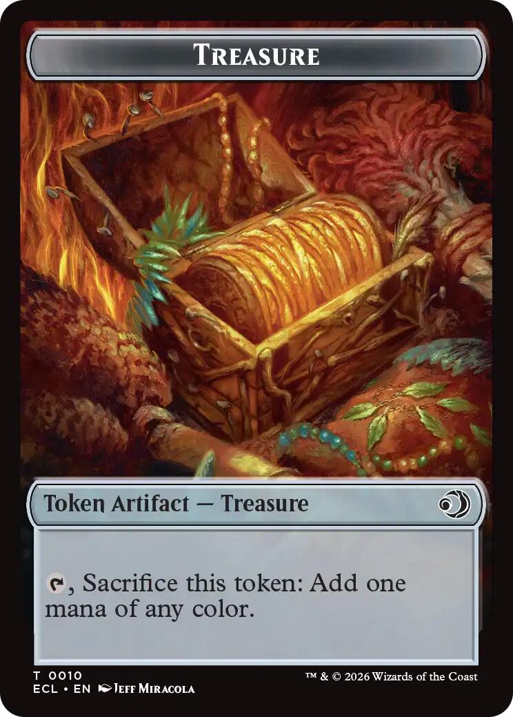 Scarecrow // Treasure Double-Sided Token [Lorwyn Eclipsed Tokens] - The Mythic Store | 24h Order Processing
