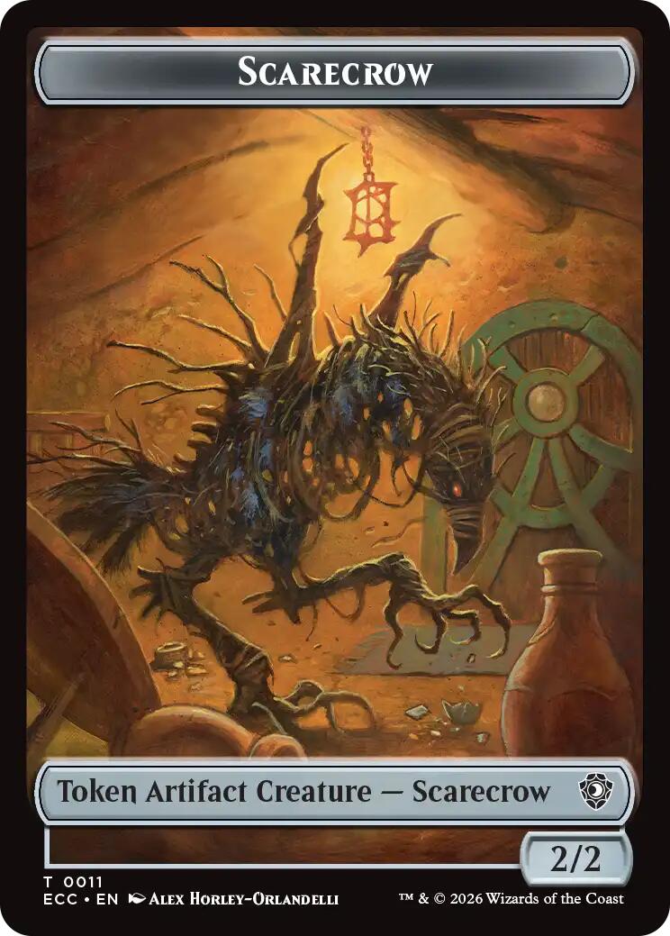 Scarecrow // Treasure Double-Sided Token [Lorwyn Eclipsed Tokens] - The Mythic Store | 24h Order Processing