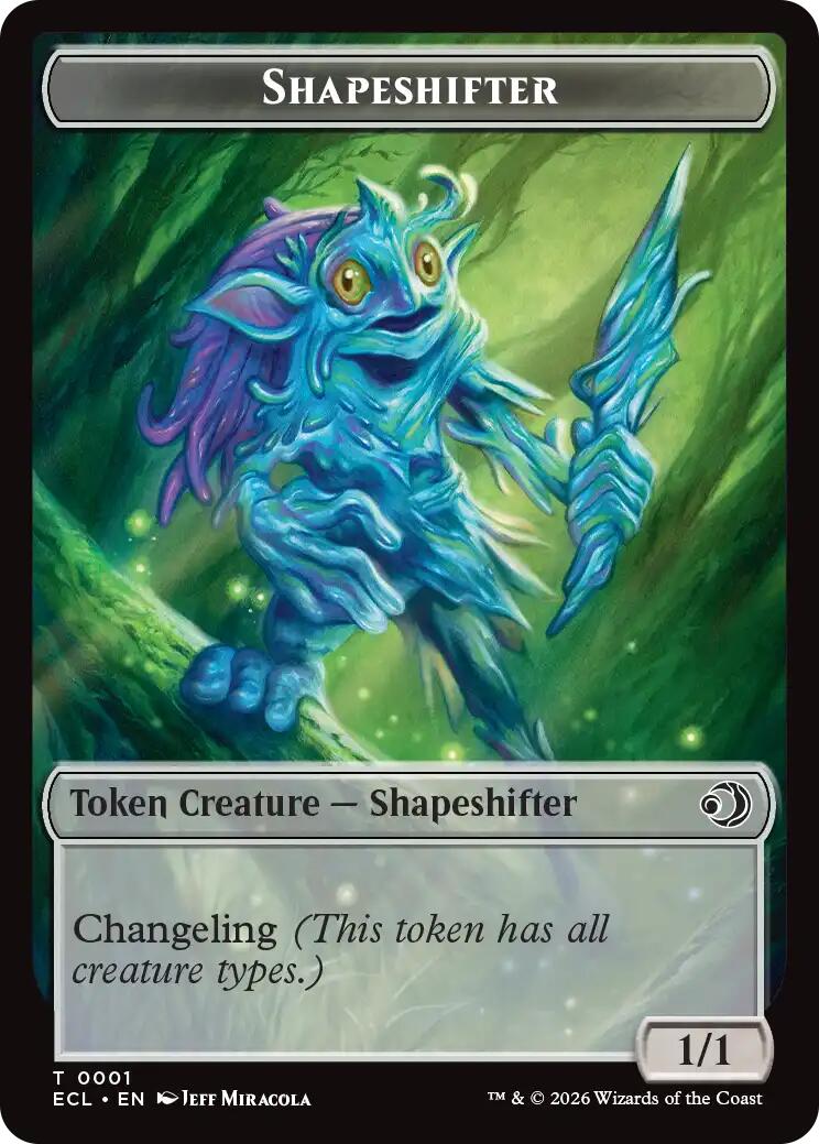 Treasure // Shapeshifter Double-Sided Token [Lorwyn Eclipsed Tokens] - The Mythic Store | 24h Order Processing