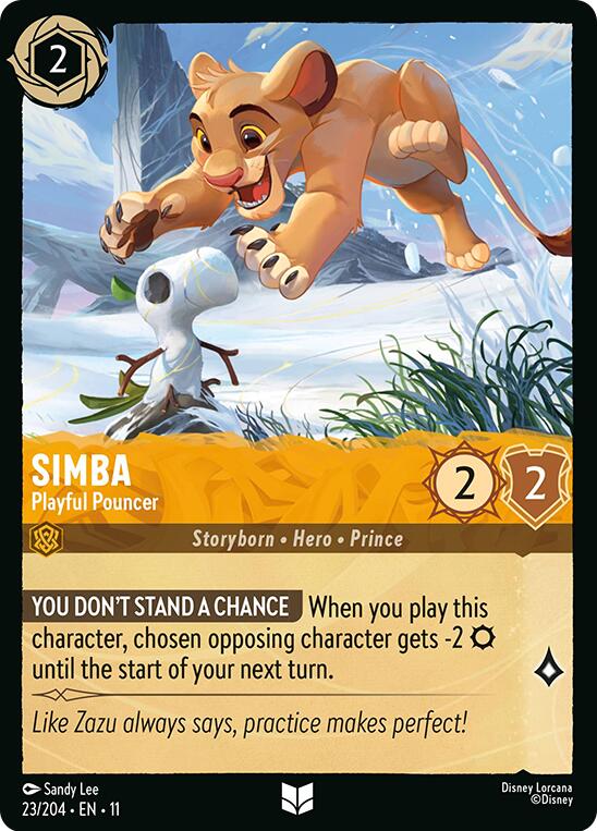 Simba - Playful Pouncer (23/204) [Winterspell] - The Mythic Store | 24h Order Processing