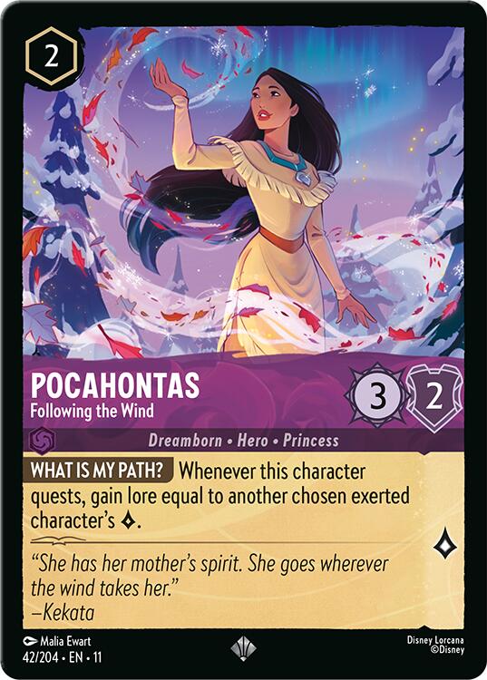 Pocahontas - Following the Wind (42/204) [Winterspell] - The Mythic Store | 24h Order Processing