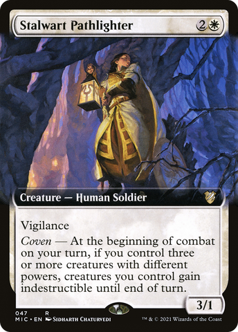 Stalwart Pathlighter (Extended Art) [Innistrad: Midnight Hunt Commander] - The Mythic Store | 24h Order Processing
