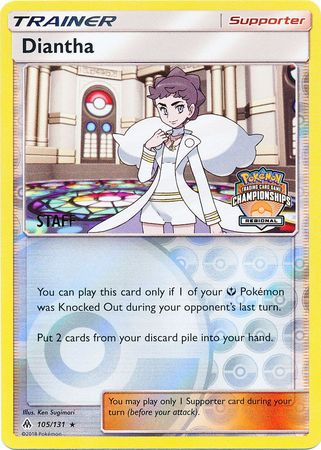 Diantha (105/131) (Regional Championship Promo Staff) [Sun & Moon: Forbidden Light] - The Mythic Store | 24h Order Processing