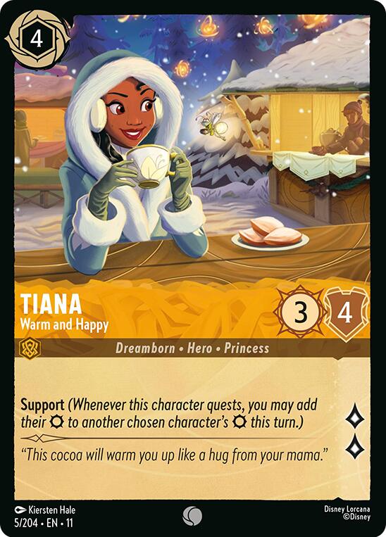 Tiana - Warm and Happy (5/204) [Winterspell] - The Mythic Store | 24h Order Processing