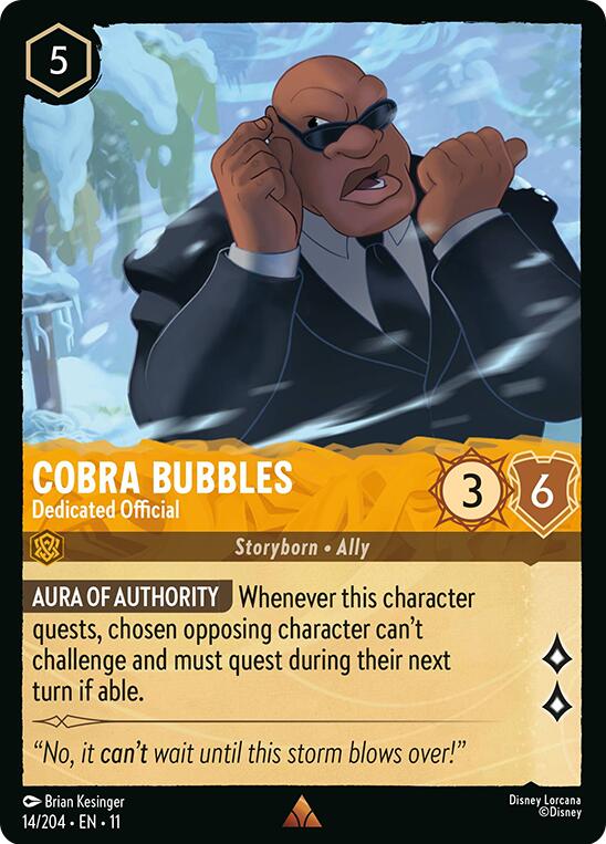 Cobra Bubbles - Dedicated Official (14/204) [Winterspell] - The Mythic Store | 24h Order Processing