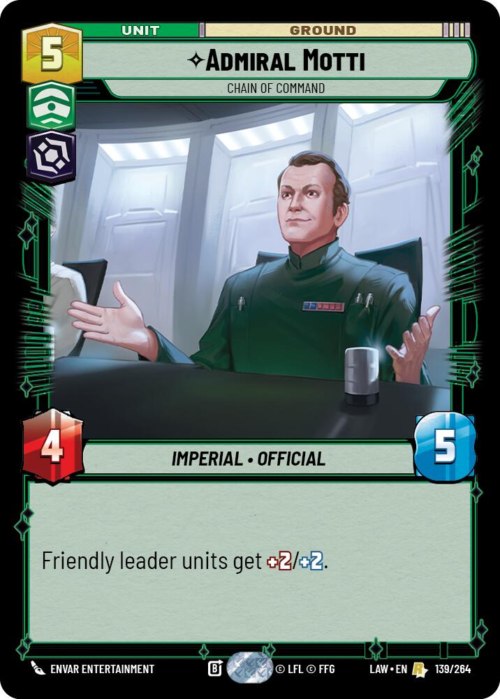 Admiral Motti - Chain of Command (139/264) (139/264) [A Lawless Time] - The Mythic Store | 24h Order Processing