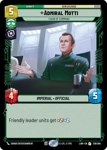 Admiral Motti - Chain of Command (139/264) (139/264) [A Lawless Time] - The Mythic Store | 24h Order Processing