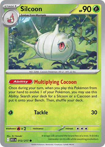 Silcoon (012/217) [Mega Evolution: Ascended Heroes] - The Mythic Store | 24h Order Processing