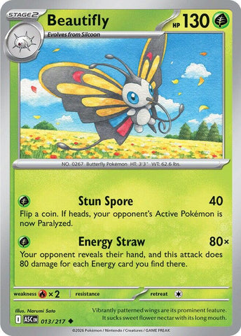 Beautifly (013/217) [Mega Evolution: Ascended Heroes] - The Mythic Store | 24h Order Processing