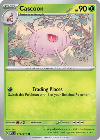 Cascoon (014/217) [Mega Evolution: Ascended Heroes] - The Mythic Store | 24h Order Processing