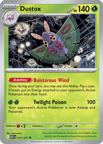 Dustox (015/217) [Mega Evolution: Ascended Heroes] - The Mythic Store | 24h Order Processing