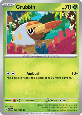 Grubbin (017/217) [Mega Evolution: Ascended Heroes] - The Mythic Store | 24h Order Processing