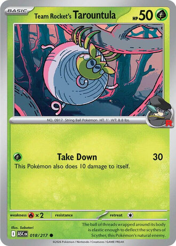 Team Rocket's Tarountula (018/217) [Mega Evolution: Ascended Heroes] - The Mythic Store | 24h Order Processing