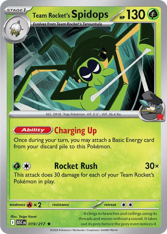 Team Rocket's Spidops (019/217) [Mega Evolution: Ascended Heroes] - The Mythic Store | 24h Order Processing