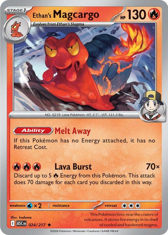 Ethan's Magcargo (024/217) [Mega Evolution: Ascended Heroes] - The Mythic Store | 24h Order Processing
