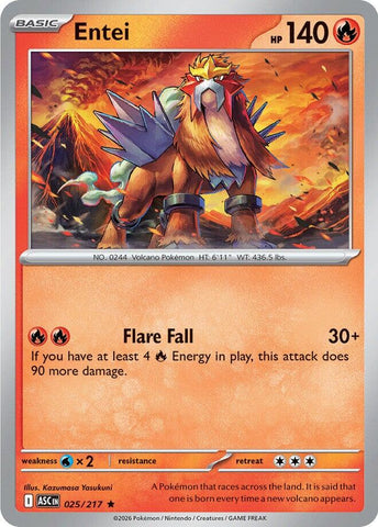 Entei (025/217) [Mega Evolution: Ascended Heroes] - The Mythic Store | 24h Order Processing