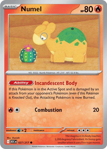 Numel (027/217) [Mega Evolution: Ascended Heroes] - The Mythic Store | 24h Order Processing