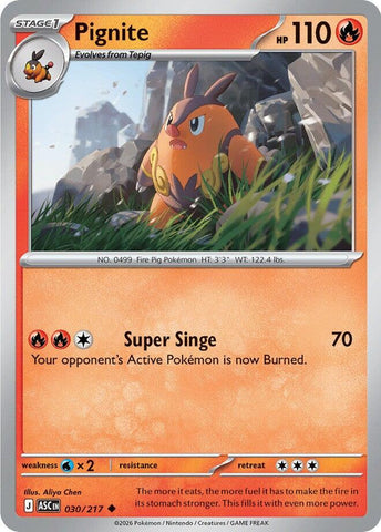 Pignite (030/217) [Mega Evolution: Ascended Heroes] - The Mythic Store | 24h Order Processing