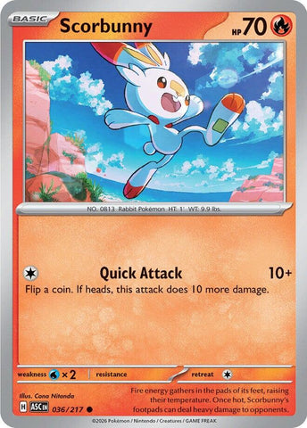 Scorbunny (036/217) [Mega Evolution: Ascended Heroes] - The Mythic Store | 24h Order Processing
