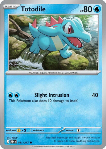 Totodile (041/217) [Mega Evolution: Ascended Heroes] - The Mythic Store | 24h Order Processing