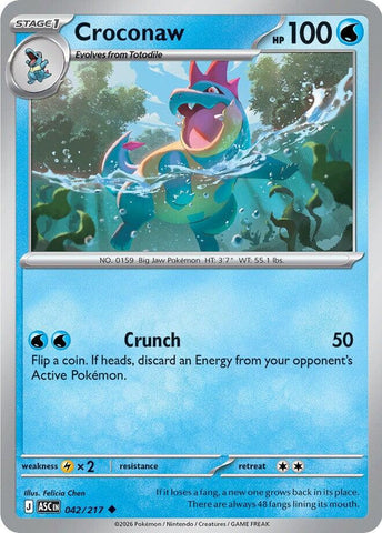 Croconaw (042/217) [Mega Evolution: Ascended Heroes] - The Mythic Store | 24h Order Processing