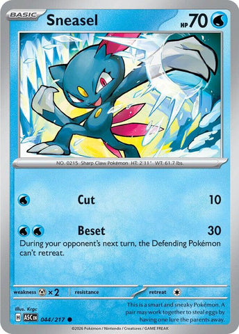 Sneasel (044/217) [Mega Evolution: Ascended Heroes] - The Mythic Store | 24h Order Processing