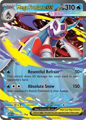 Mega Froslass ex (047/217) [Mega Evolution: Ascended Heroes] - The Mythic Store | 24h Order Processing