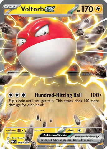 Voltorb ex (058/217) [Mega Evolution: Ascended Heroes] - The Mythic Store | 24h Order Processing