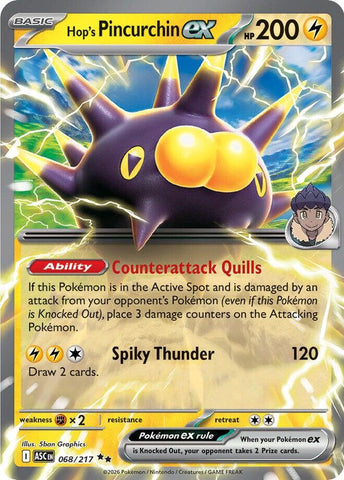 Hop's Pincurchin ex (068/217) [Mega Evolution: Ascended Heroes] - The Mythic Store | 24h Order Processing