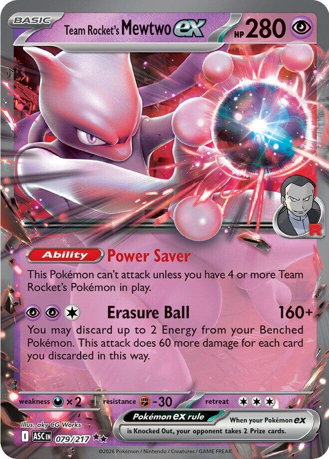 Team Rocket's Mewtwo ex (079/217) [Mega Evolution: Ascended Heroes] - The Mythic Store | 24h Order Processing