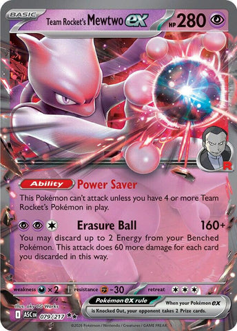 Team Rocket's Mewtwo ex (079/217) [Mega Evolution: Ascended Heroes] - The Mythic Store | 24h Order Processing