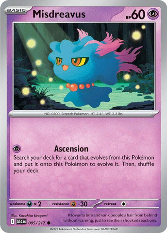 Misdreavus (085/217) [Mega Evolution: Ascended Heroes] - The Mythic Store | 24h Order Processing