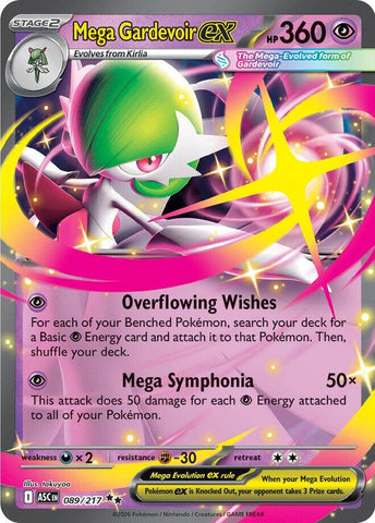 Mega Gardevoir ex (089/217) [Mega Evolution: Ascended Heroes] - The Mythic Store | 24h Order Processing
