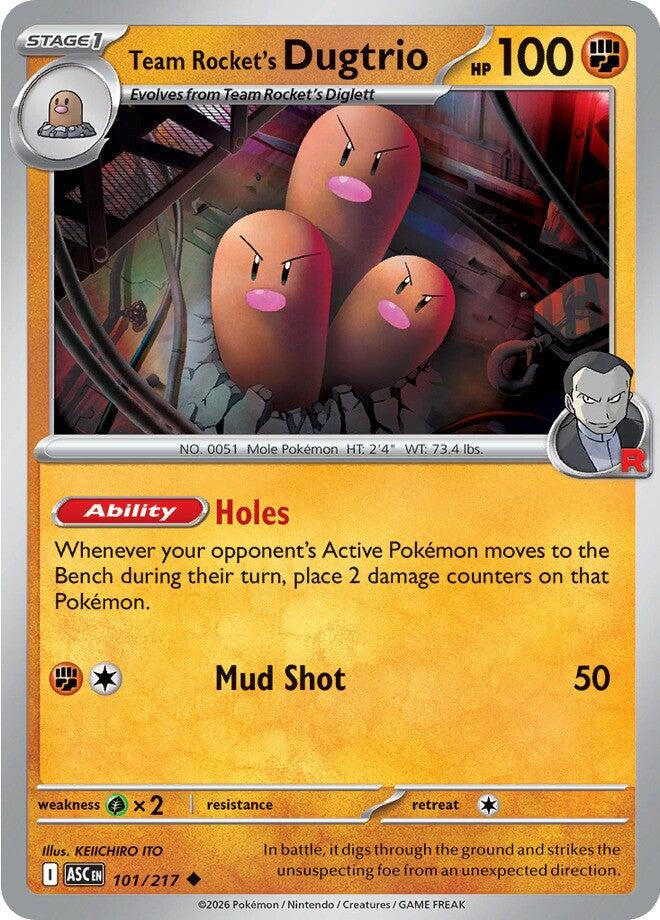Team Rocket's Dugtrio (101/217) [Mega Evolution: Ascended Heroes] - The Mythic Store | 24h Order Processing