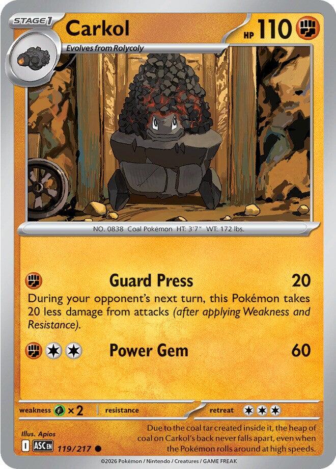 Carkol (119/217) [Mega Evolution: Ascended Heroes] - The Mythic Store | 24h Order Processing
