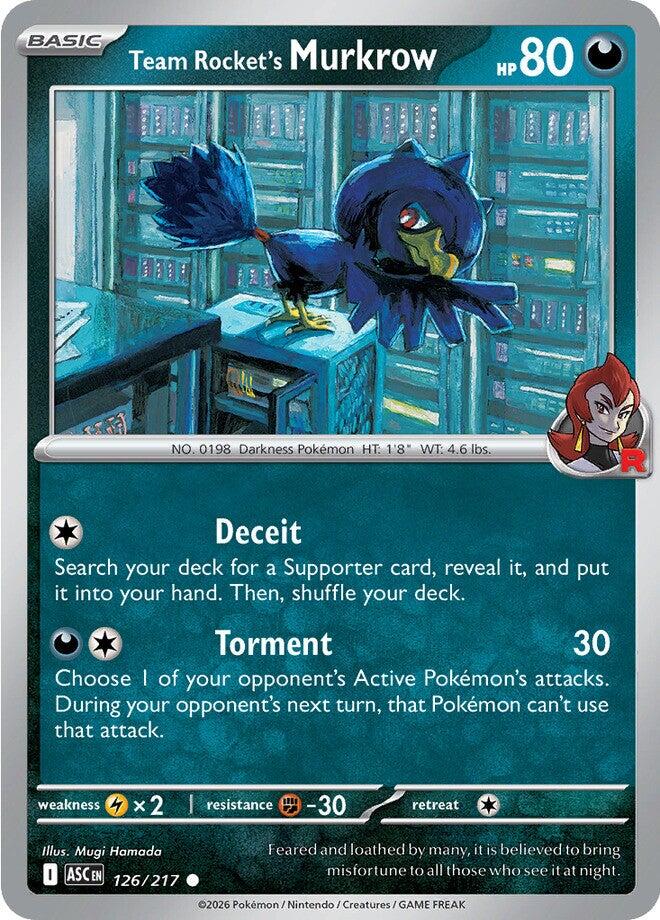 Team Rocket's Murkrow (126/217) [Mega Evolution: Ascended Heroes] - The Mythic Store | 24h Order Processing