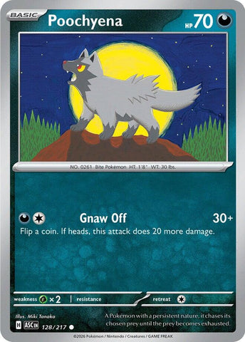 Poochyena (128/217) [Mega Evolution: Ascended Heroes] - The Mythic Store | 24h Order Processing
