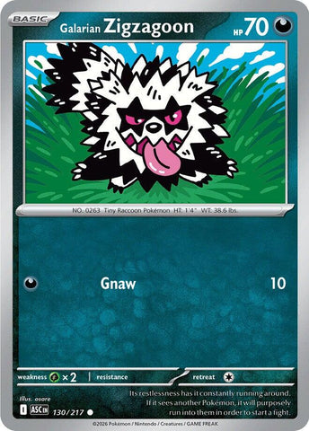 Galarian Zigzagoon (130/217) [Mega Evolution: Ascended Heroes] - The Mythic Store | 24h Order Processing