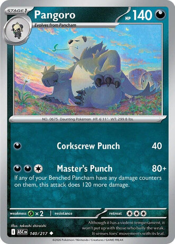 Pangoro (140/217) [Mega Evolution: Ascended Heroes] - The Mythic Store | 24h Order Processing