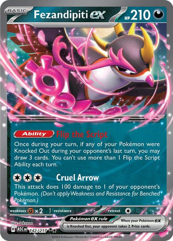 Fezandipiti ex (142/217) [Mega Evolution: Ascended Heroes] - The Mythic Store | 24h Order Processing