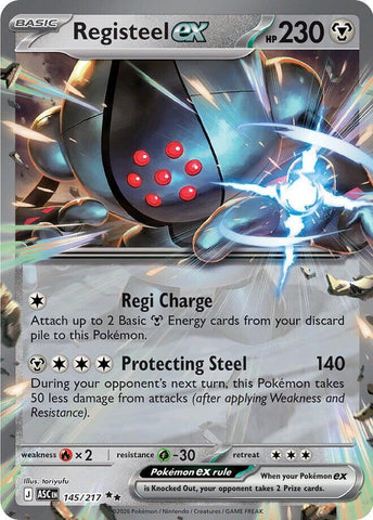 Registeel ex (145/217) [Mega Evolution: Ascended Heroes] - The Mythic Store | 24h Order Processing